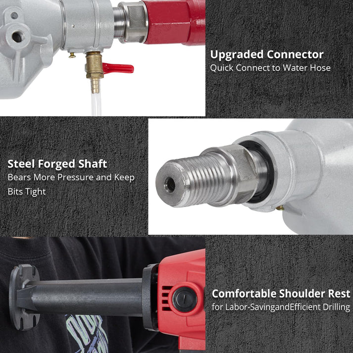 Forged steel shaft and ergonomic design for various walls