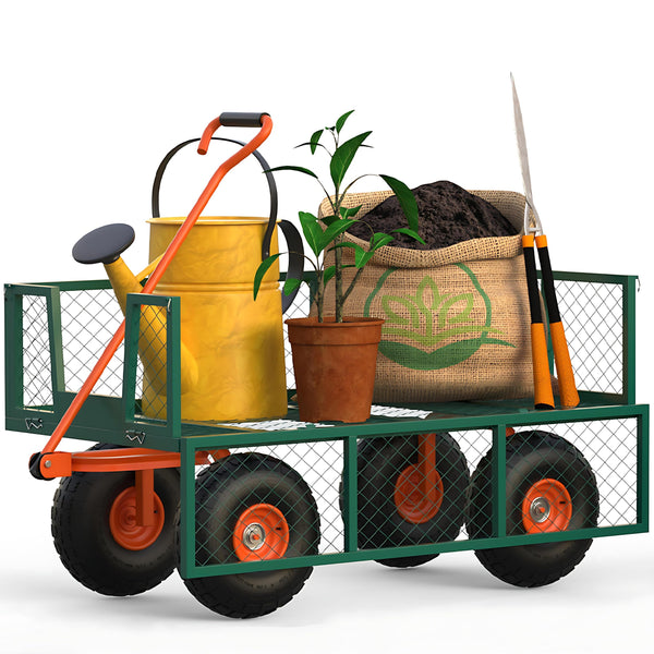 Robuster Stahl-Gartenwagen