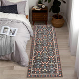 Garvee Boho Teppich Niedrigflor Rutschfest für Wohnzimmer & Kinderzimmer