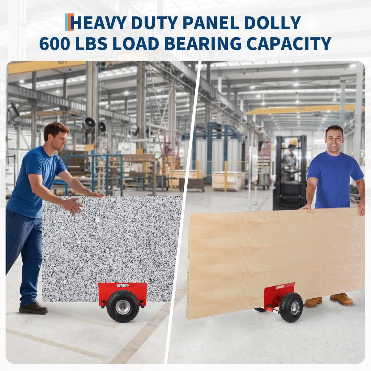 Garvee roter Platten-Transportwagen für Baustelle und Werkstatt