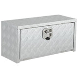 Garvee Alu-Werkzeugkasten 76 cm, abschließbare Unterbodenbox aus Aluminium, wasserdichte Transportbox für Pick-up, Wohnmobil & Anhänger, Silber - Silber