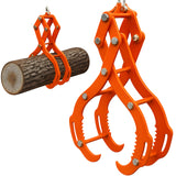 Garvee Schwerlast-Holzgreifer 36 Zoll – 4 Klauen, 1500 kg Tragkraft, für große Baumstämme - Orange