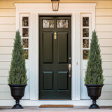 Garvee Künstliche Aspen Noble Fir Topiary Pflanze 5 ft, Wetterbeständig, Immergrün, Für Innen & Außen, Garten & Terrasse, Realistische Textur Grün - 