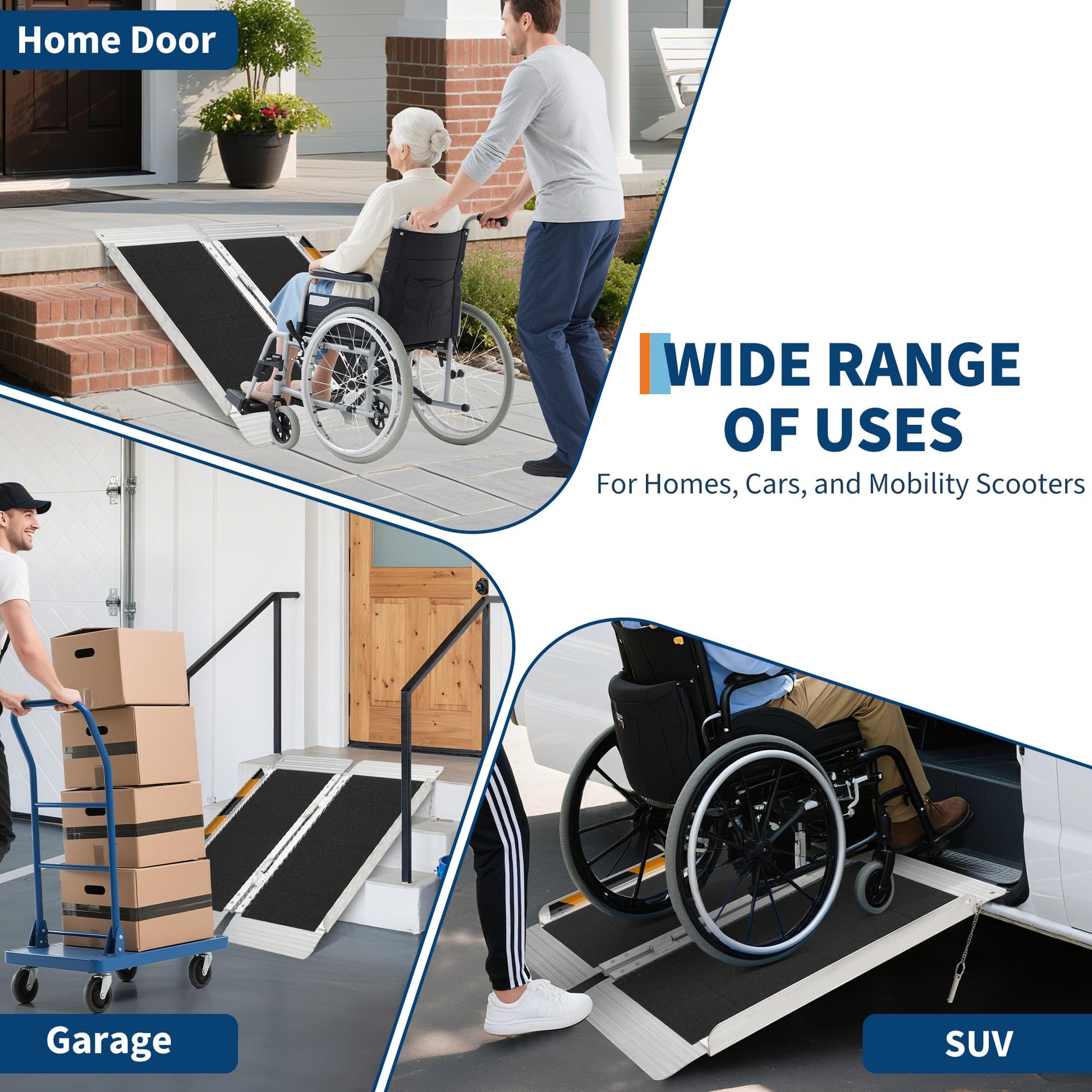 Rampe kompatibel mit Rollstuhl und Scooter