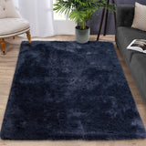 Garvee Shaggy Teppich 5x8 ft Navy Tie Dye Ultra Weich Flauschig Hochdichtes Plüsch Für Kinderzimmer Wohnzimmer - navy