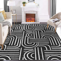 Garvee Washable Teppich 80 x 150 cm Kurzflor Rutschfest Teppich Für Schlafzimmer Wohnzimmer Esszimmer Hellgrün