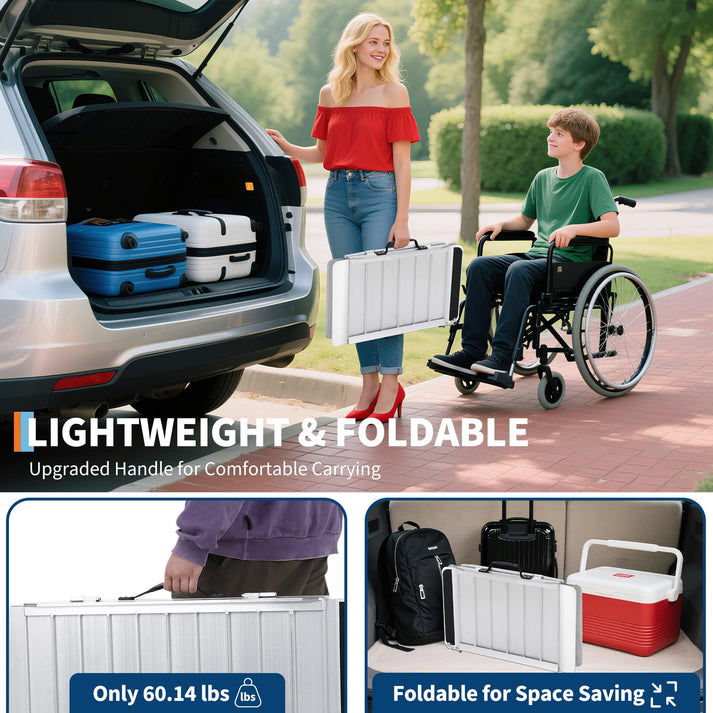 Leichte und faltbare Aluminiumrampe