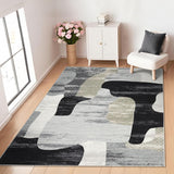 Garvee Moderner Abstrakter Wohnzimmerteppich Kurzflor Waschbar Rutschfest Leicht Pflegeleicht 120x170 cm Für Wohnzimmer Büro Mehrfarbig