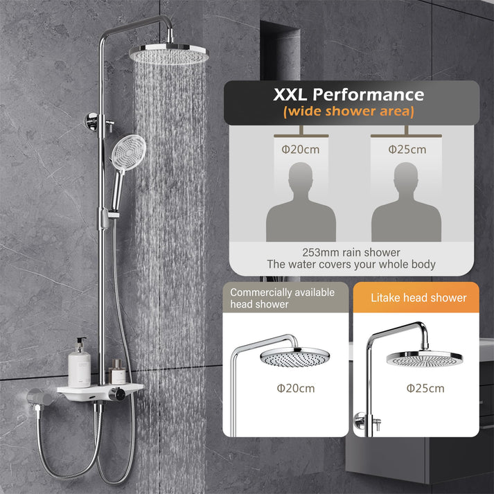 Großer Regenbrausekopf