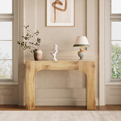 Garvee Konsolentisch Schmaler Beistelltisch Für Eingang Und Sofa 120 x 30 x 64 cm Holzfarben