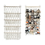 Garvee 4 Etage Stofftier Aufbewahrung Hängend Kinderzimmer Spielzeug Organizer 105x52cm Weiß