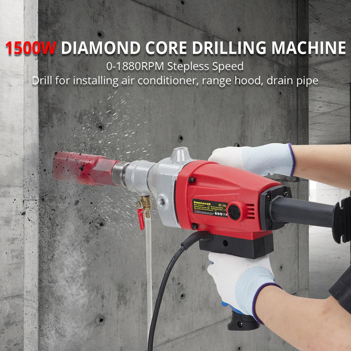 1500W Diamond Core Drill Machine with stepless speed