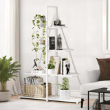 Garvee 4-Stufiges Leiterregal Bücherregal Mit Segelboot-Design, Holz-Metall, Wohnzimmer Büro, Weiß, Robust - gelb