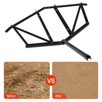 Garvee Driveway Drag 183 cm Stahl, Schwerlast, Verstellbar, Für ATV/UTV, Garten & Hof, Schwarz