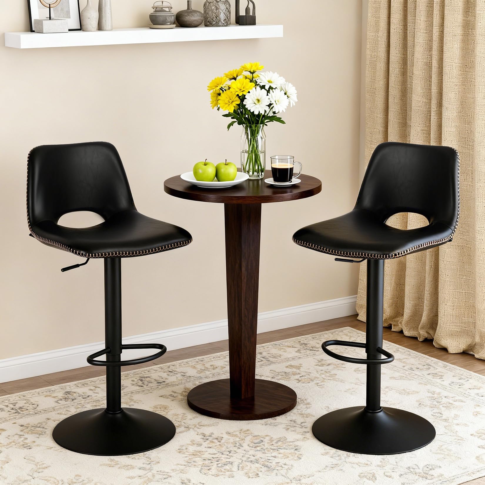 Barhocker Industrial Design schwarz