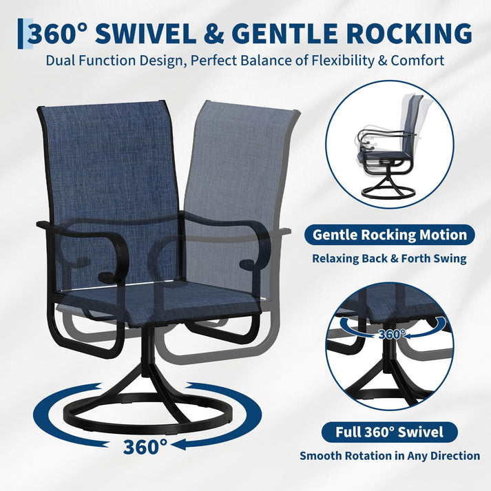 360° Drehung & 15° Schaukelbewegung