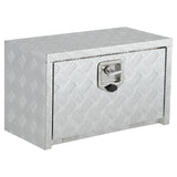 Garvee Alu-Werkzeugkasten 61 cm, abschließbare Unterbodenbox aus Aluminium, wasserdichte Transportbox für Pick-up, Wohnmobil & Anhänger, Silber - Silber