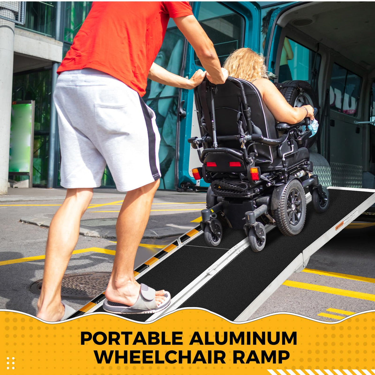 Garvee klappbare Aluminium Rollstuhlrampe