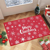 Garvee Weihnachtlicher Schneeflocken-Paillasson Antirutsch 50x80 cm Gummi Innen Außen Küche Buanderie - Wie gezeigt