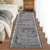Garvee Washable Teppich 80 x 150 cm Kurzflor Rutschfest Schwarz Für Wohnzimmer Schlafzimmer Küche Flur