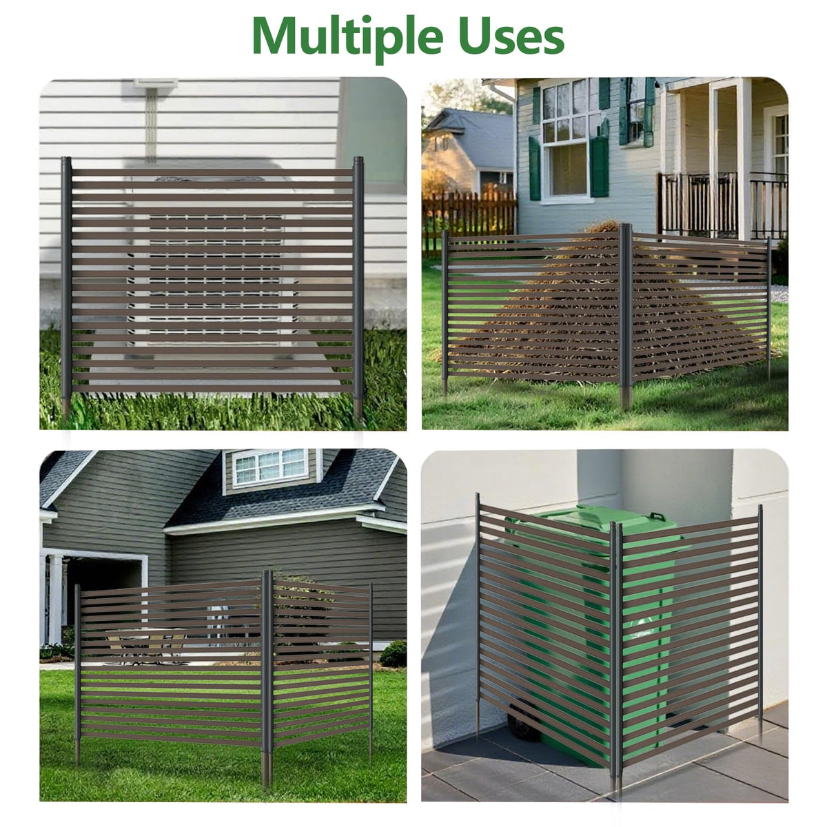 Einfache Montageschritte des modularen Gartenzauns
