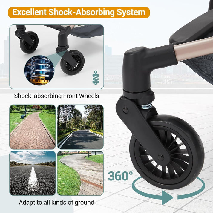 Sicherheitsfeatures wie 5-Punkt-Gurt