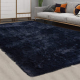 Garvee Navy Teppich Extra Groß 9' x 12' Flauschig Hohe Dichte Polyester Rutschfest Wohnzimmer Kinderzimmer - navy