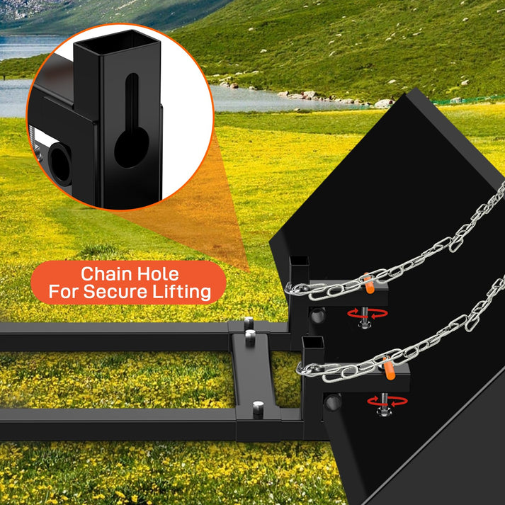 Detail der Doppelmutter-Befestigung