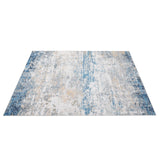 Garvee Moderner Teppich Gemütlich Rutschfest Für Wohnzimmer Schlafzimmer 120x170cm Grau-Blau - 