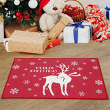 Garvee Deurmat Indoor Antirutsch Weihnachts Türmatte 50x80 cm Vliesstoff Rentier Motiv Für Innen & Außen Eingangsbereich - Wie gezeigt