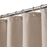 Garvee Duschvorhang 152 × 198 cm, Polyester, Leinenoptik, Hotelqualität, Hellbraun - Hellbraun