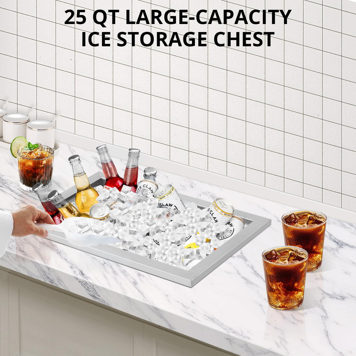 Drop In Ice Chest Edelstahl