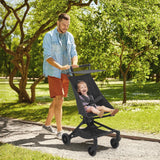 Garvee Baby Reisebuggy – Leicht, Carbonfaserrahmen, UV-Schutz, Klappbar, 3,8 kg, Sicher für Stadt & Reisen - Schwarz