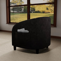 Garvee Velvet Club Chair, U Rückenlehne, Gepolstert, Retro, Für Wohnzimmer & Schlafzimmer