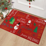 Garvee Weihnachts Türmatte Outdoor Flachs 40x60cm Rutschfest Saugfähig Willkommen Teppich Für Hauseingang