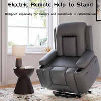 Garvee Power-Lift-Sessel – Elektrisch, Wärme & Massage, Verstellbar, PU-Leder, Seniorenhilfe, 95×95×104 cm