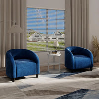 Garvee Velvet Club Chair, U Rückenlehne, Gepolstert, Retro, Für Wohnzimmer & Schlafzimmer