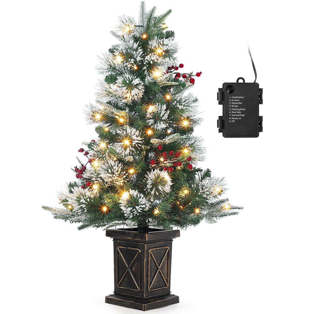 GARVEE Weihnachtsbaum 90cm mit Retro Basis