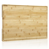 Garvee Bambus Schneidebrett 24x16 Zoll Mit Saftiger Rille Für Küche Und Lebensmittelzubereitung, Robust, Vielseitig, Holzfarben