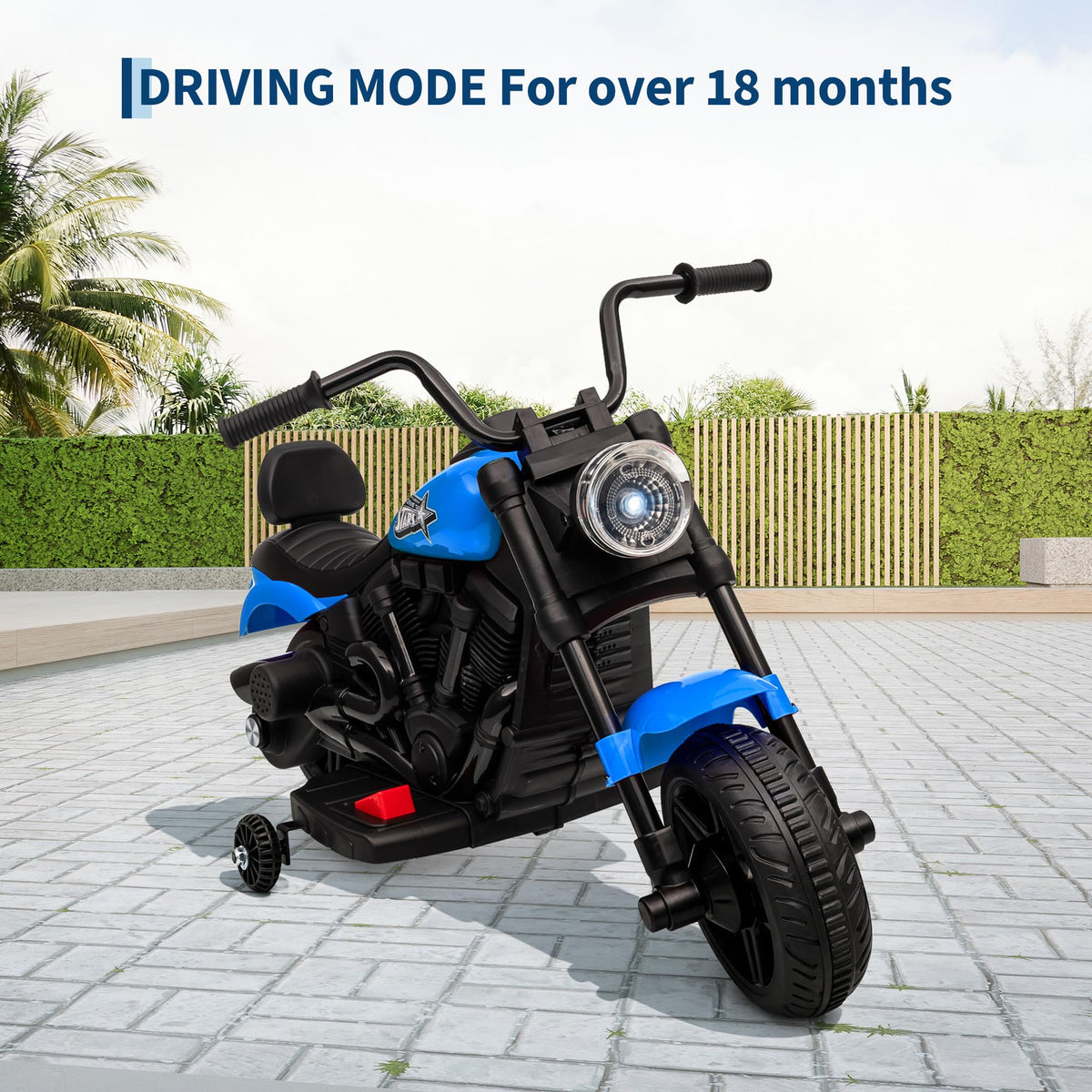 Kinder Elektro-Motorrad mit Stützrädern