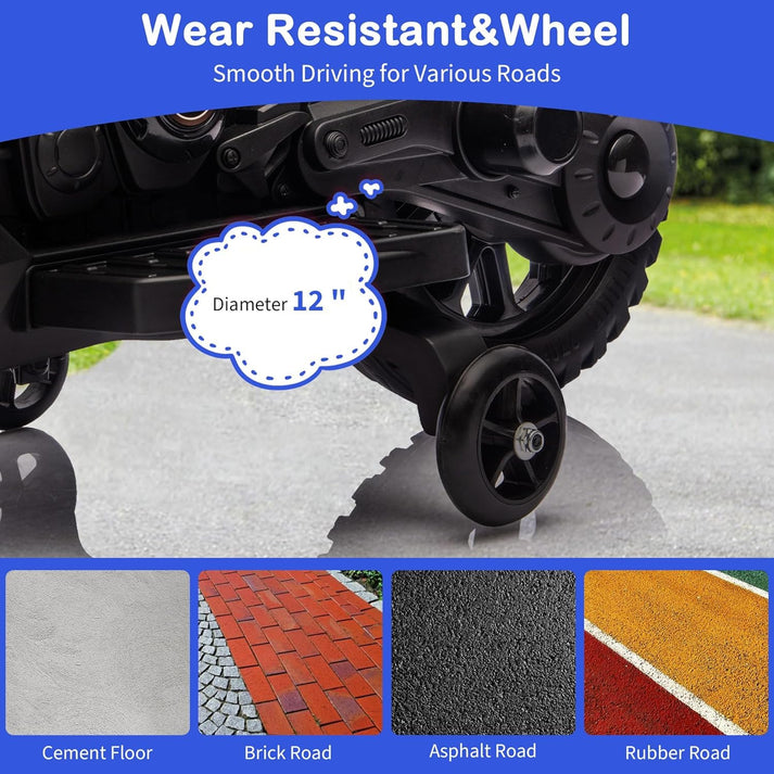 Robuste 12-Zoll-Vollgummireifen geeignet für Zement, Pflaster, Asphalt und Gummibeläge