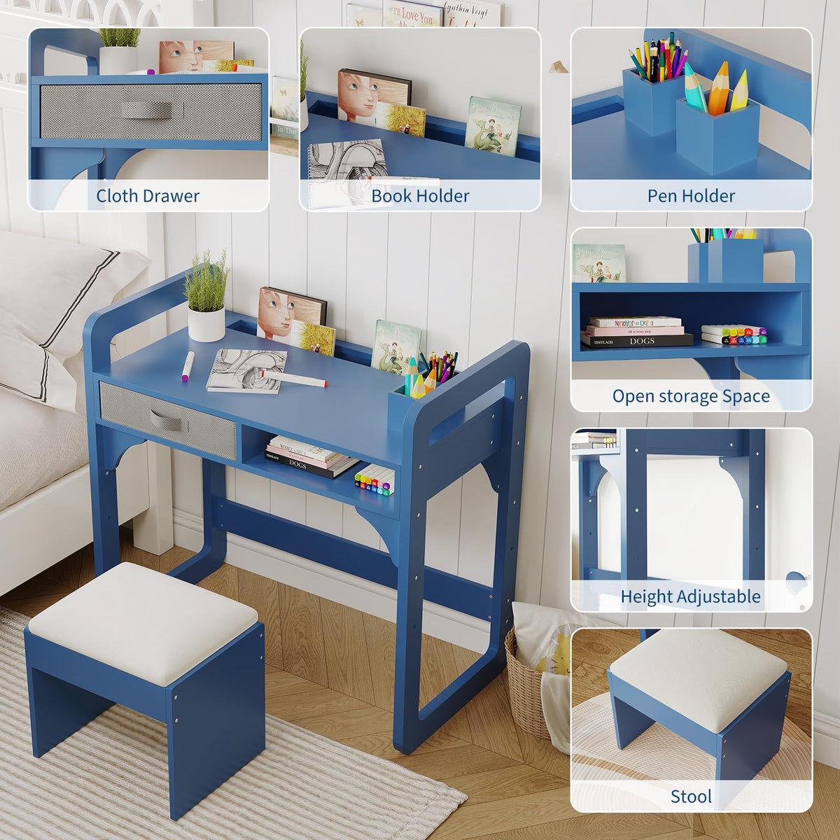 Kinderschreibtisch mit Schublade