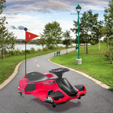 Garvee Kinder Drift Elektro Go-Kart 45W Rot – Mit Metallrahmen, 45W Motor und Drift-Funktion für Kinder ab 8 Jahren auf Straßen, Plätzen oder im Garten.