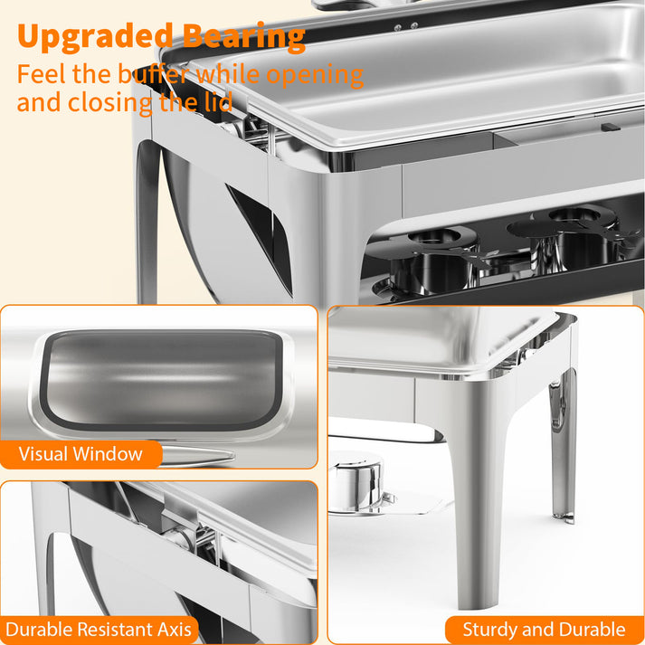 Chafing Dish with See-Through Glass Window