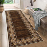Garvee Waschbarer Teppich Moderner Kurzflor Rutschfest Weich Dünn Used-Look Für Küche Schlafzimmer Wohnzimmer
