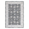 Garvee Waschbarer Teppich für das Wohnzimmer 120 x 170 cm Distressed Oriental Rutschfester Teppich Schwarz