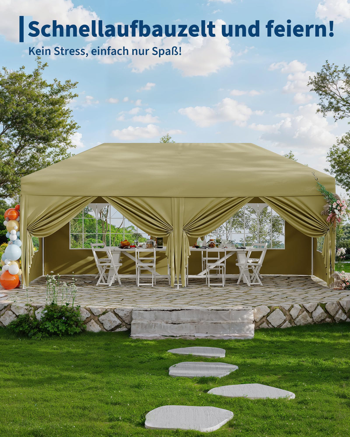 Detailansicht des GARVEE Pavillons mit Faltstruktur