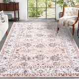 Garvee Persischer Vintage Teppich 160 x 230 cm Rosa - Rosa