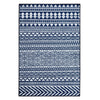 Garvee Maschinenwaschbarer Teppich Wasserdichter Vintage-Teppich Rutschfest Kurzer Flor 120 x 170 cm Mehrfarbig