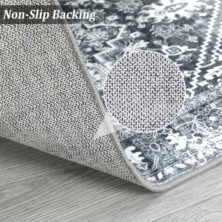 Rutschfeste Unterseite des Teppichs